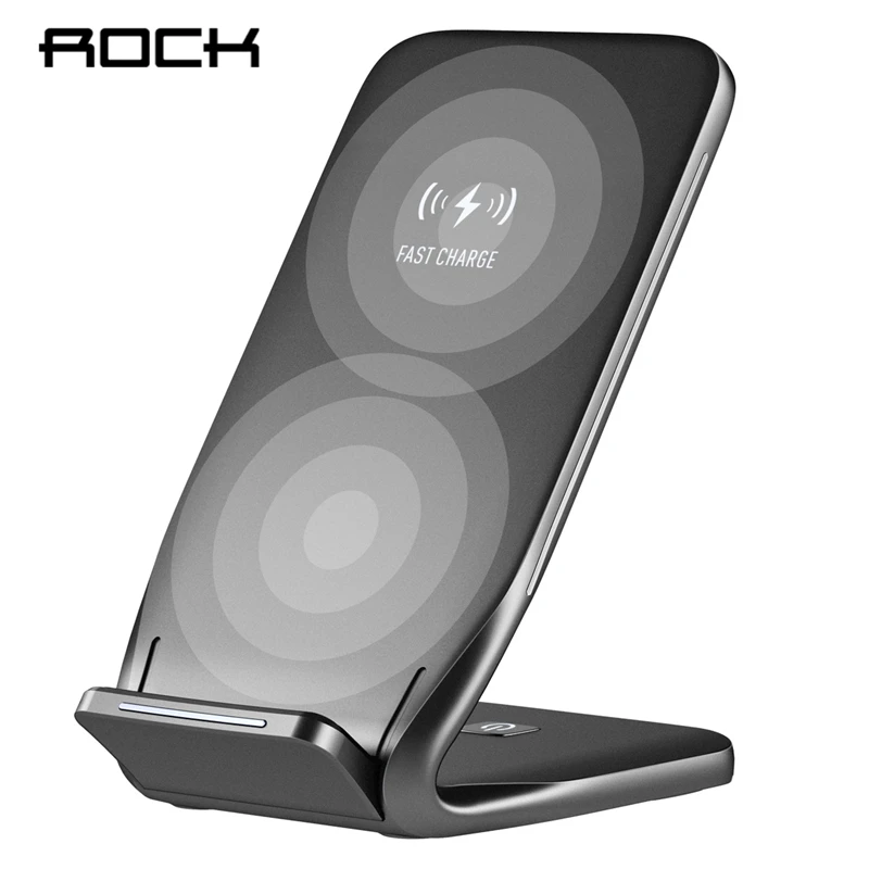 ROCK Qi Wireless Charger For iPhone X 8 10 Samsung Note 8 S8 Plus S7 S6 Phone Fast Wireless Charging 10W Docking Dock Station