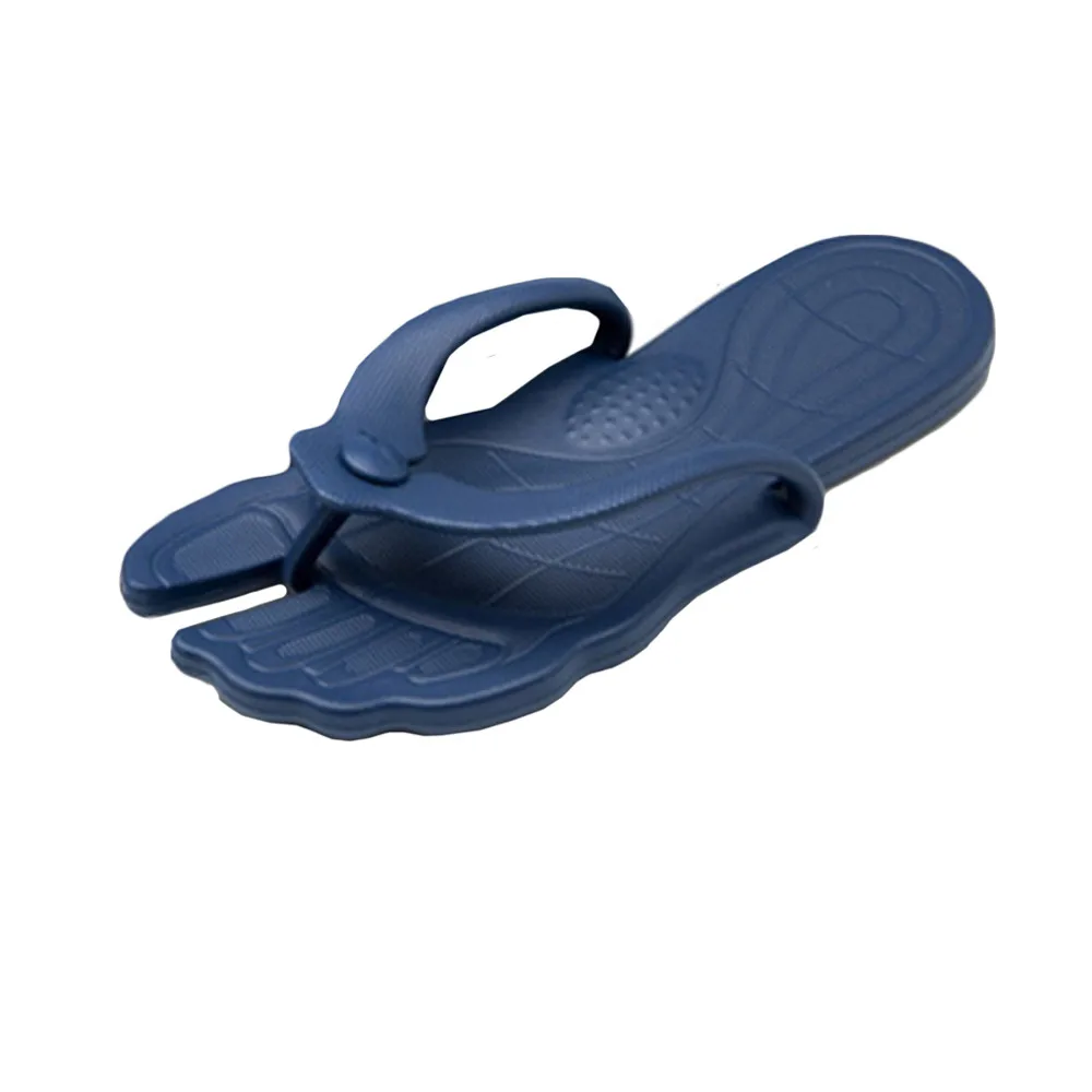 SAGACE/Коллекция года; мужская обувь на плоской подошве; летние пляжные шлепанцы со съемным дизайном; Вьетнамки; нескользящие домашние тапочки унисекс - Цвет: Синий