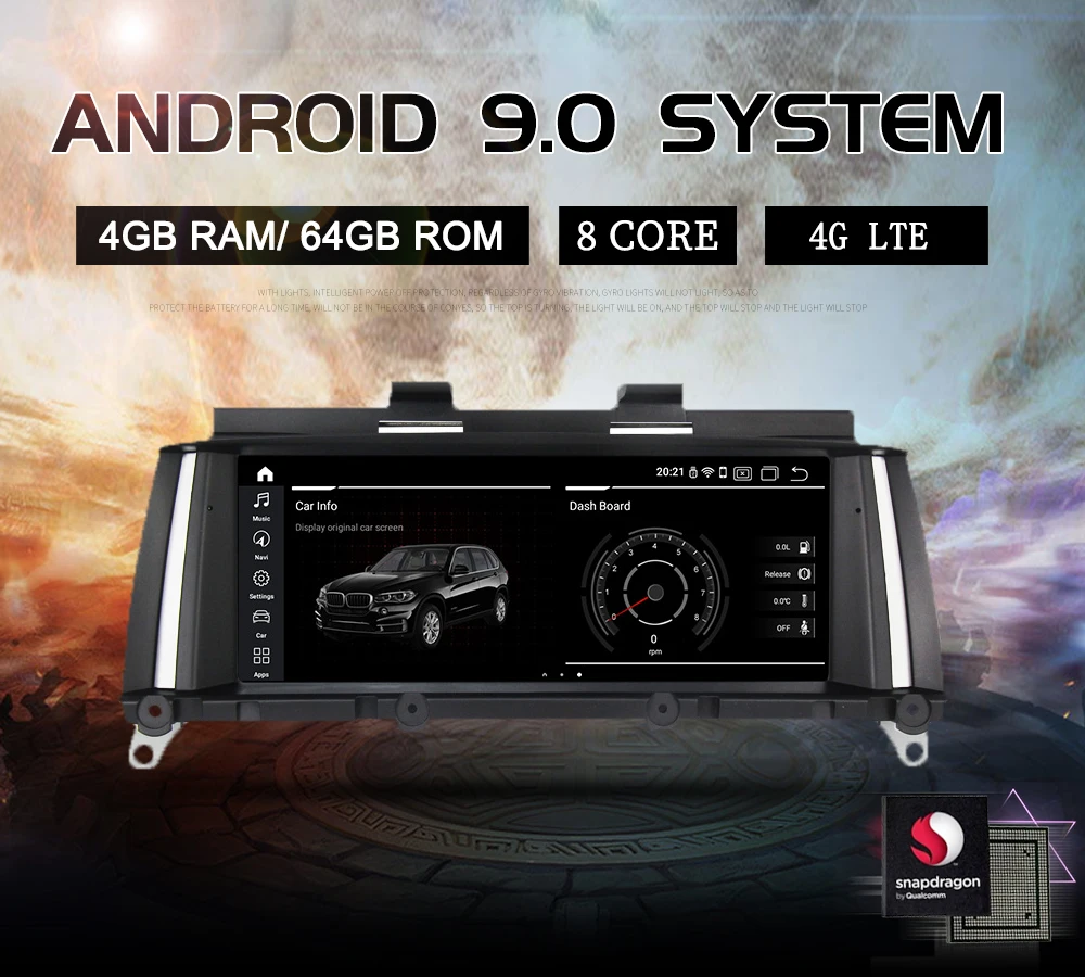 NaviFly 4G ram ips Android 9,0 автомобильный dvd gps плеер для BMW X3 F25/X4 F26 2011- CIC NBT система ID7 gps навигация ips wifi