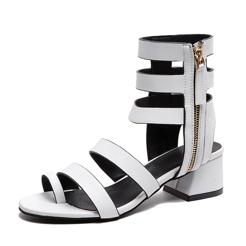 

2019 new summer with sandals retro hollow women's shoes Roman women's sandals