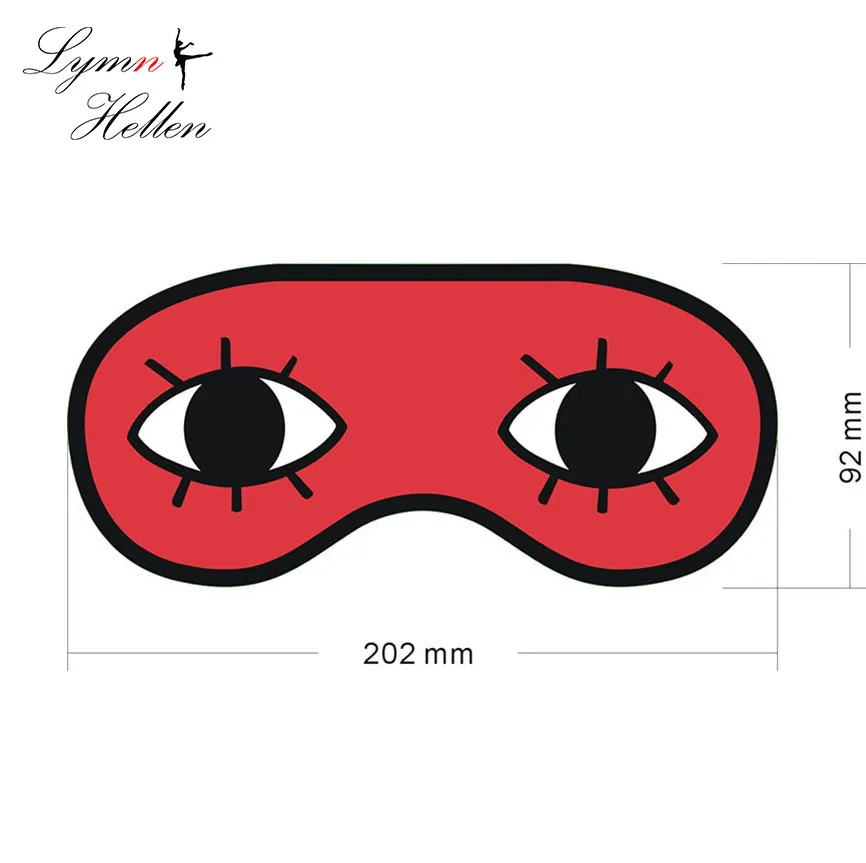 

Random 9.2cm Red Sleep Eye Mask Eyepatch GINTAMA Okita Sougo Anime DIY Props Elastic Belt Travel Accessories Mask Action Figure