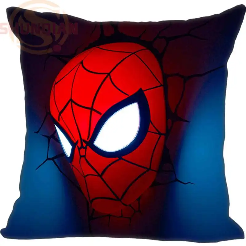 

New Spiderman Pillowcase Wedding Decorative Pillow Case Customize Gift For Pillow Cover 35X35cm,40X40cm(One Sides)