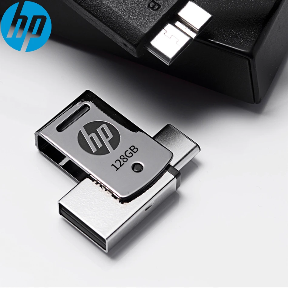 128 ГБ hp X5000M металла OTG USB флэш-накопитель USB 3,1 Тип-c 3,1 высокая 170 МБ/с. pendrive для samsung huawei Xiaomi otg Смартфон