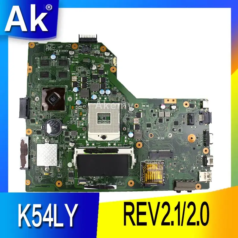 AK K54LY материнская плата для ноутбука ASUS K54L K54LY X54H X54H K54HR X84H тест mai'nboard REV2.1/2,0 PM