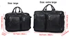 Fashion Multi-Function Full Grain Genuine Leather Travel Bag Men's Leather Luggage Travel Bag Duffle Bag Large Tote Weekend Bag 2