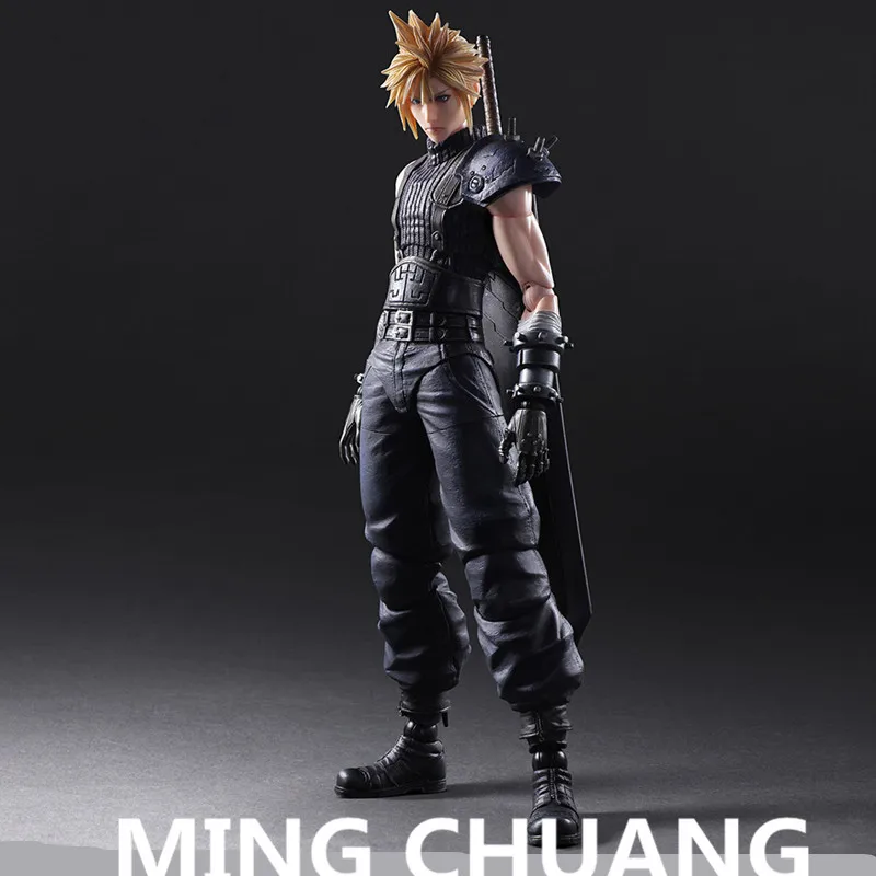 

Final Fantasy VII Play Arts Cloud Strife PVC Action Figure Collectible Model Toy with retail box 26cm Q25