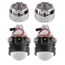 2x2,5 дюйма LHD HID проектор комплект объектив подходит для H4 H7 H1 автомобильный светильник для автомобиля Hi/Lo 2,5 ''POA головной светильник s