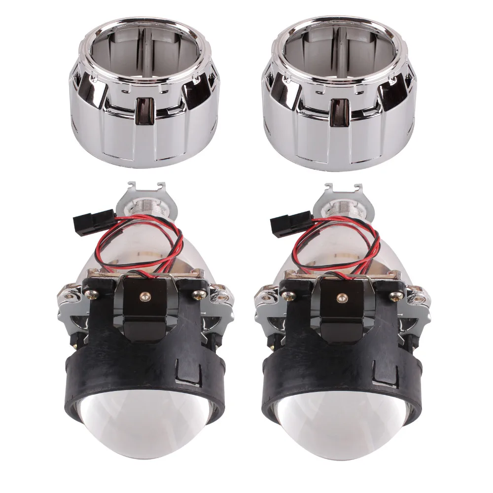 2x 2.5inch LHD HID Projector Kit Lens Suitable for H4 H7 H1 Auto Car