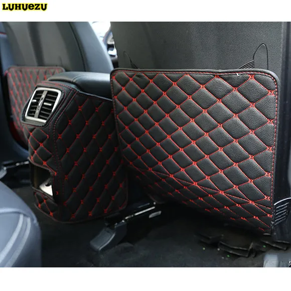 Luhuezu Leather Car Auto Center Console Armrest Pad Cover For KIA