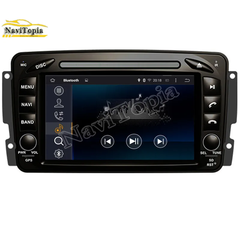 Flash Deal NAVITOPIA 4G RAM 64G ROM PX6 Six Core Android 9.0 Car DVD for W170/CLK-C209 W209 1998-2005/CLK-C208 W208 1996-2008/W163 5