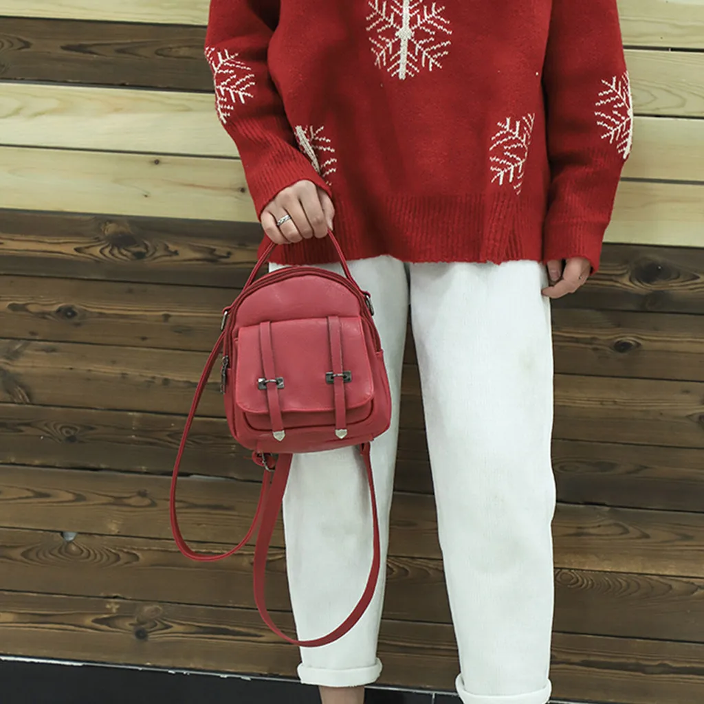 Женский мини рюкзак из искусственной кожи яркий маленький на плечо #4 2019|Рюкзаки| |