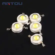 50 шт. настоящий Epistar чип 3 Вт светодиодный лампы Диоды лампы бусины 200 лм-220лм белый