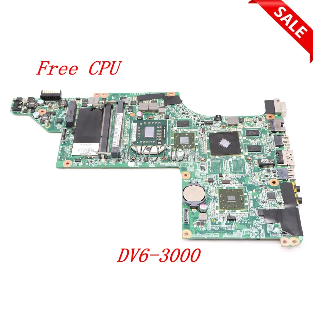 NOKOTION материнская плата для ноутбука hp Pavilion DV6-3000 595133-001 DA0LX8MB6D1 HD5470M DDR3 основная плата Процессор