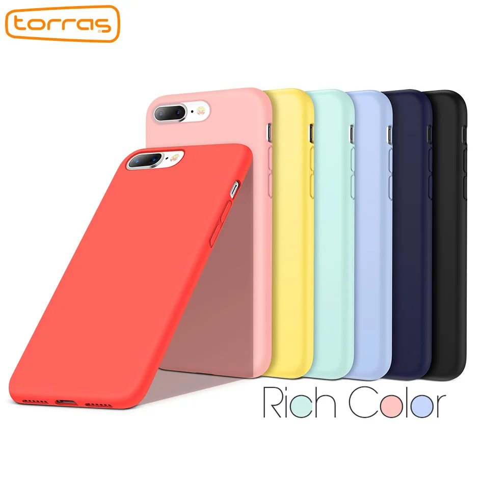 Torras Luxury Original Silicone Case for iPhone 8 8 Plus 7 7plus X