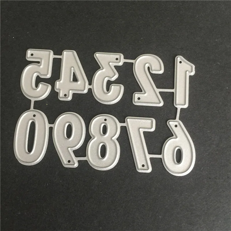 

Naifumodo Arabic Numbers Metal Cutting Dies New 2019 62mm*42mm Scrapbooking Embossing DIY Clear Stencils Album Craft Card Decor