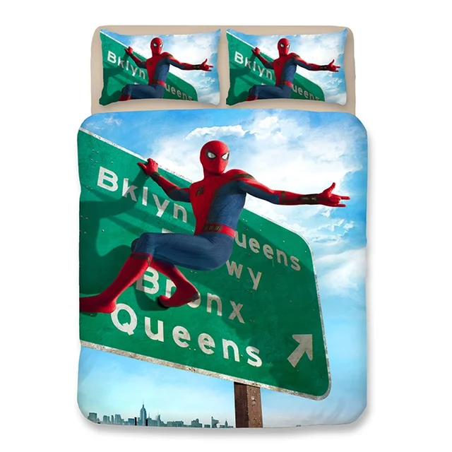 Hero Spiderman Bedding Twin Full Queen King Single Double Size Duvet
