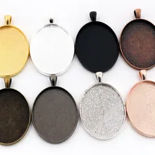 Новая мода 5 шт./лот 30x40 мм Внутренний Размер 8 цветов покрытием простой стиль Кабошон База Установка Подвески