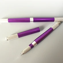 5 шт. косметический бровей Pen microblading постоянный Макияж татуировки руководство ручка три головы может использоваться