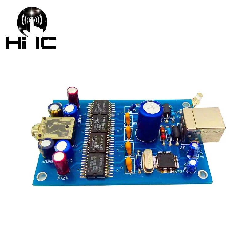 

HiFi Digital Audio Decoder Parallel 4 Road 4*TDA1543 DAC Input OTG/USB Output ]3.5mm Amplifier DIY Sound Card
