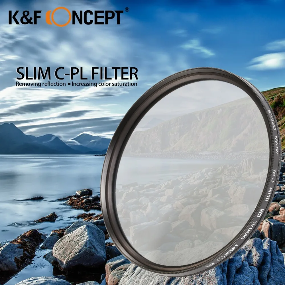 

77 mm Slim CPL Filter Circular Polarizing Polarizer Filter With Cleaning Cloth For Canon 40D 60D 650D Nikon D3100 D3200