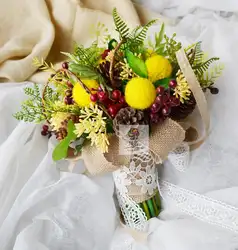 Новинка 2019 года Моделирование Цветы Цветочные Свадебные невесты Холдинг Искусственные невесты букет цветы украшения дома