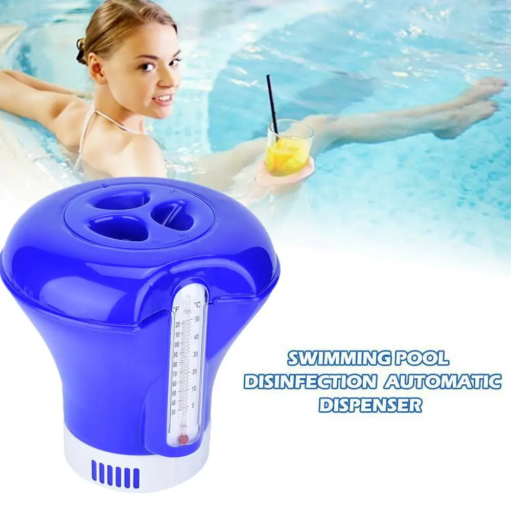 8 дюймов с термометром плавающие таблетки плавающая дезинфекция бассейна автоматический аппликатор для бассейнов спа