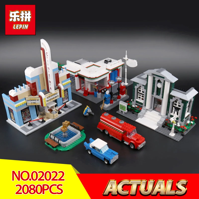 

Lepin 02022 2080Pcs City Compatible With Legoing 10184 Town Plan Set Building Blocks Bricks Educational Toys DIY Birthday Gifts