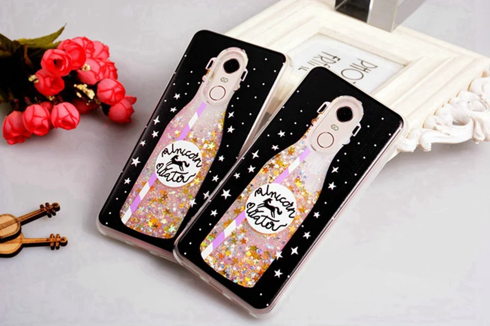 Quicksand Case For Xiaomi Redmi 5 Plus Silicone Shockproof Cover Liquid Glitter Case For Xiomi Xiaomi Mi A1 6 Redmi 4 5A Note 4X (1)