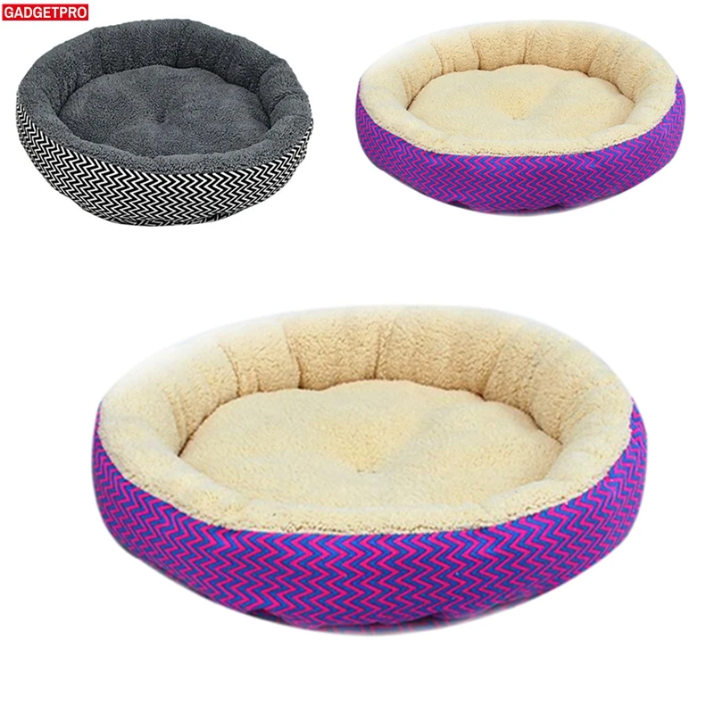 Fashion-Hot-Sale-2-Colors-Round-Soft-Dog-House-Bed-Striped-Pet-Cat-And-Dog-Bed (2)