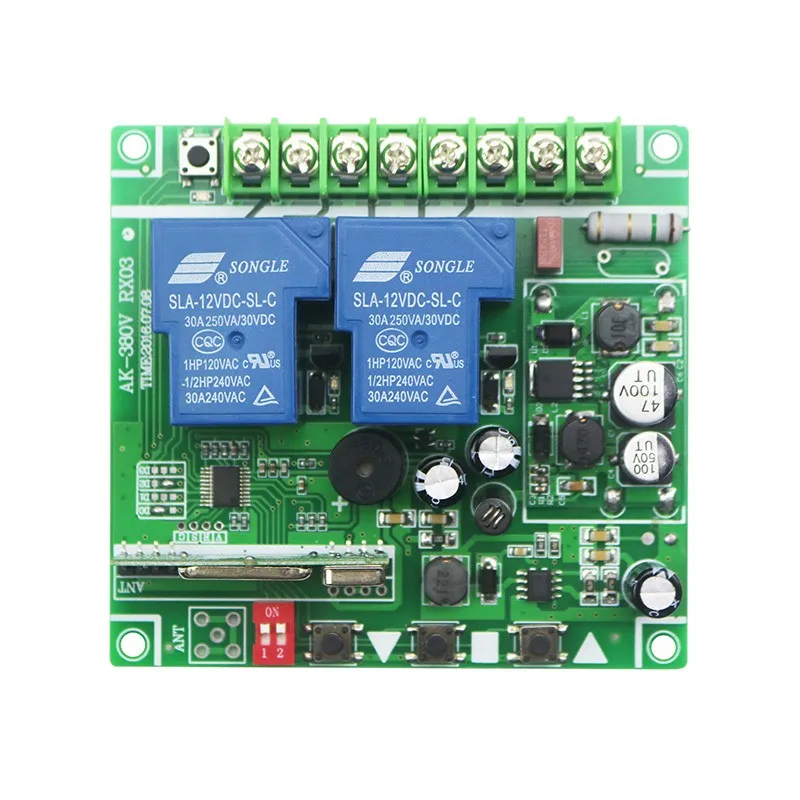 DC12V 24 В 36 В 48 В 10A 2ch rf Беспроводной Дистанционное управление переключатель Системы 4 передатчик и приемник 1 Универсальный ворота