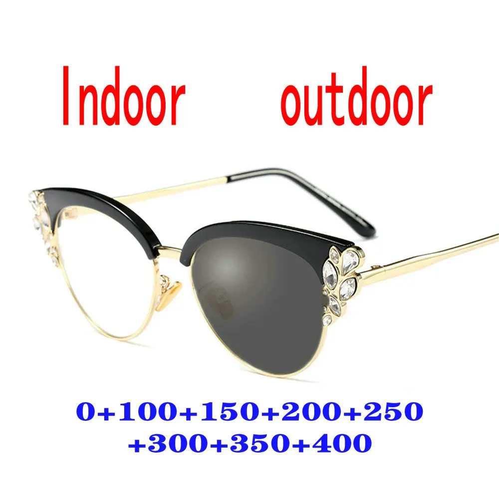 

diamond Transition Sun Photochromic adjustable vision With Multifocal Diopter Progressive glasses Goggles FML