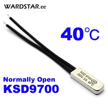 5 шт./лот KSD9700 5A250V 40 градусов Цельсия(Н. О.) Нормально открытый температурный переключатель Термостат тепловой протектор