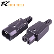 1 комплект/2 шт. 220 в разъем питания переменного тока и штепсельная клемма 3pin AC/DC вилка питания электронный разъем провода разъем мужчин и женщин