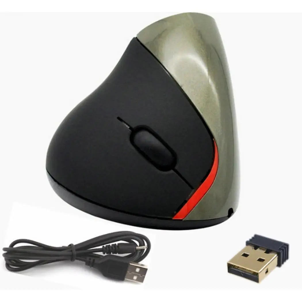 Беспроводная игровая мышь эргономичная Вертикальная оптическая мышь опыт гладкого, точного отслеживания. Для портативных ПК