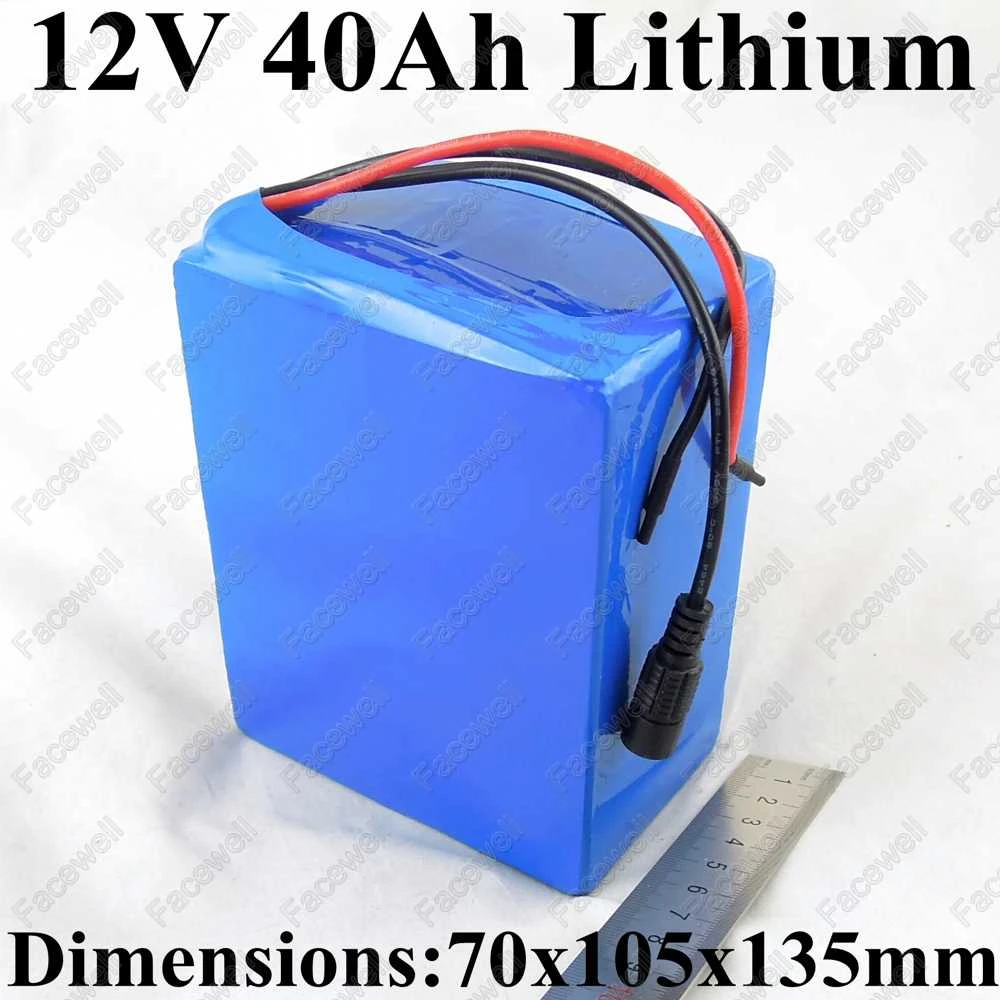 Grande Batterie Au Lithium 12 V 40ah 12 V 30a Decharge 11 1 V 3 S Pour Bebe Enfant Moteur Electrique Chariot De Golf Chariot 0 W 350 W 3a Chargeur Aliexpress