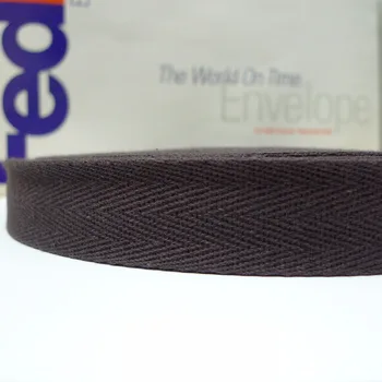 

50 Yard 1" 25mm CT176 DARK BROWN 100% Cotton Twill Tape