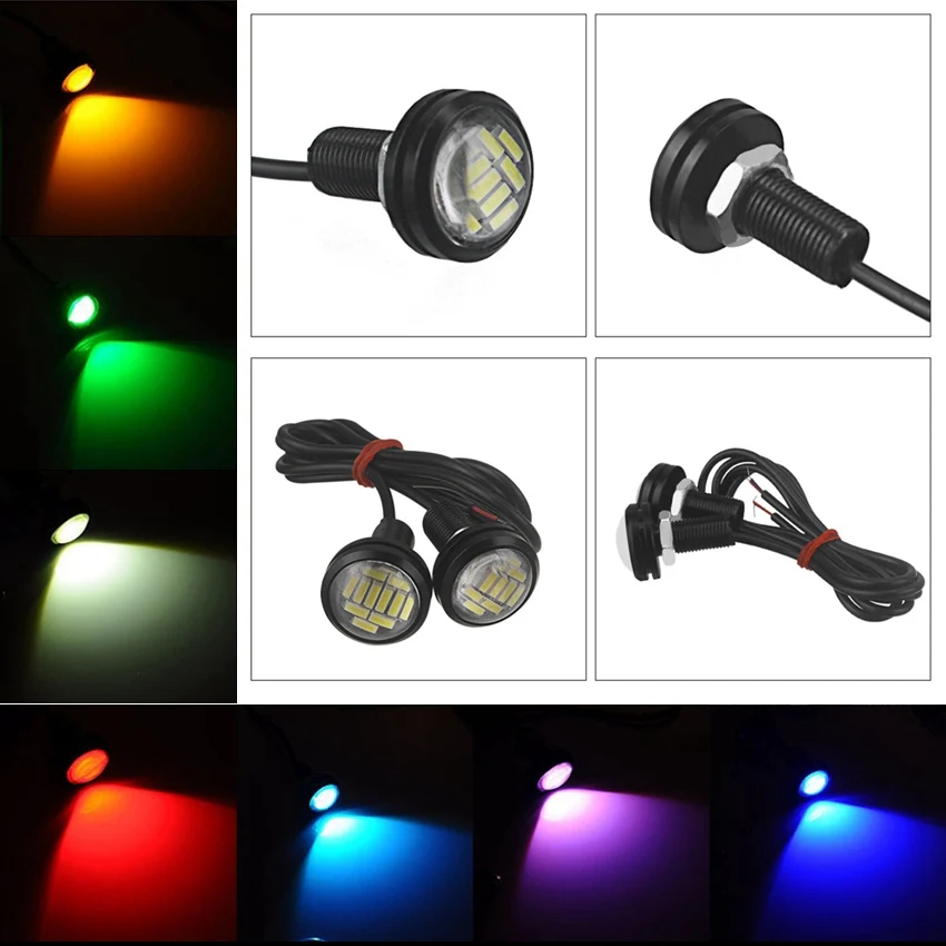 

1pcs DC 12V 12W 23mm Eagle Eye LED Daytime Running DRL Backup Light Car Auto Lamp Daytime Running Light Lamp Waterproof