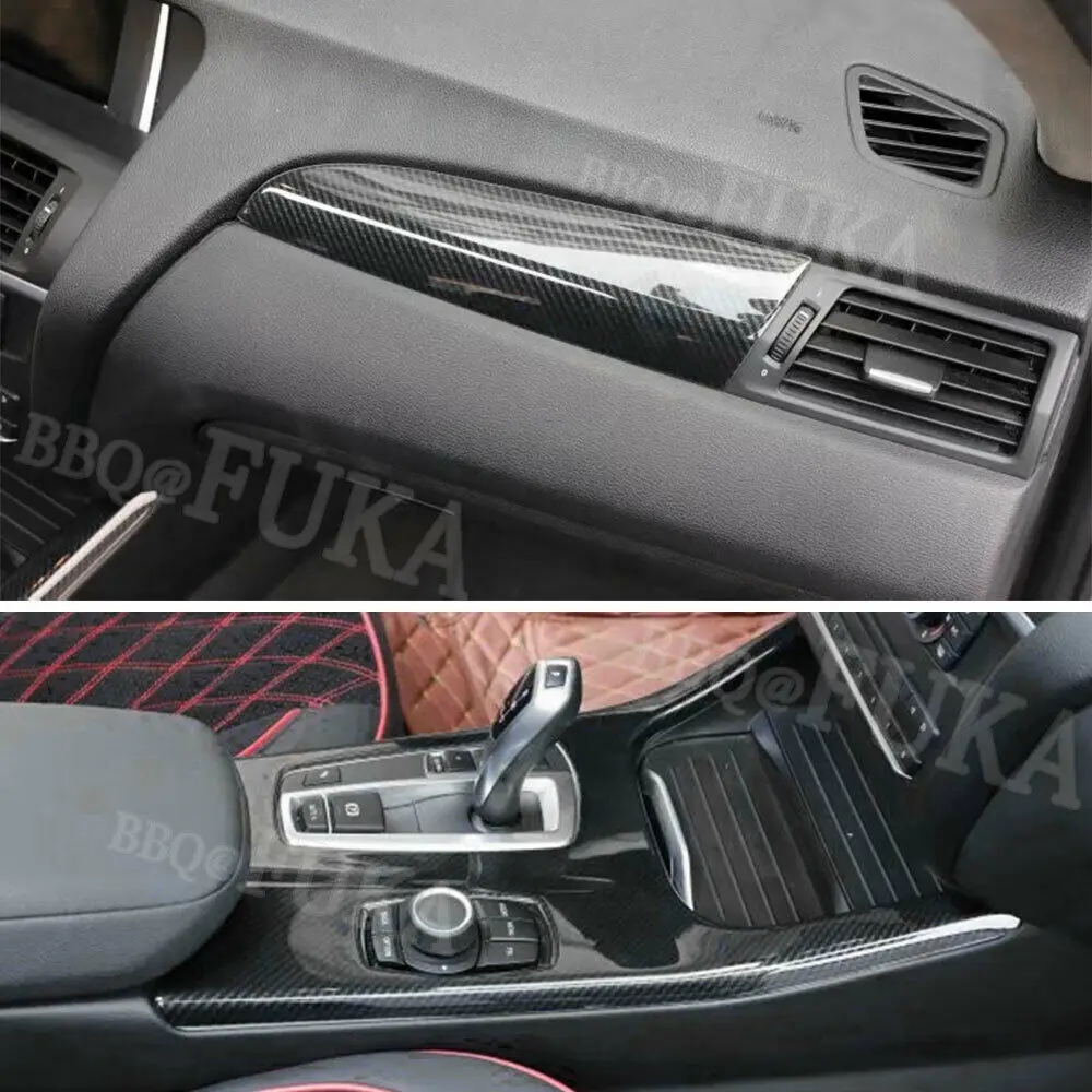  Auto Car Accessories 2016 For 2011 2012 2013 2014 2015 BMW X3 F25 X4 Carbon Fiber Style Interior Ge