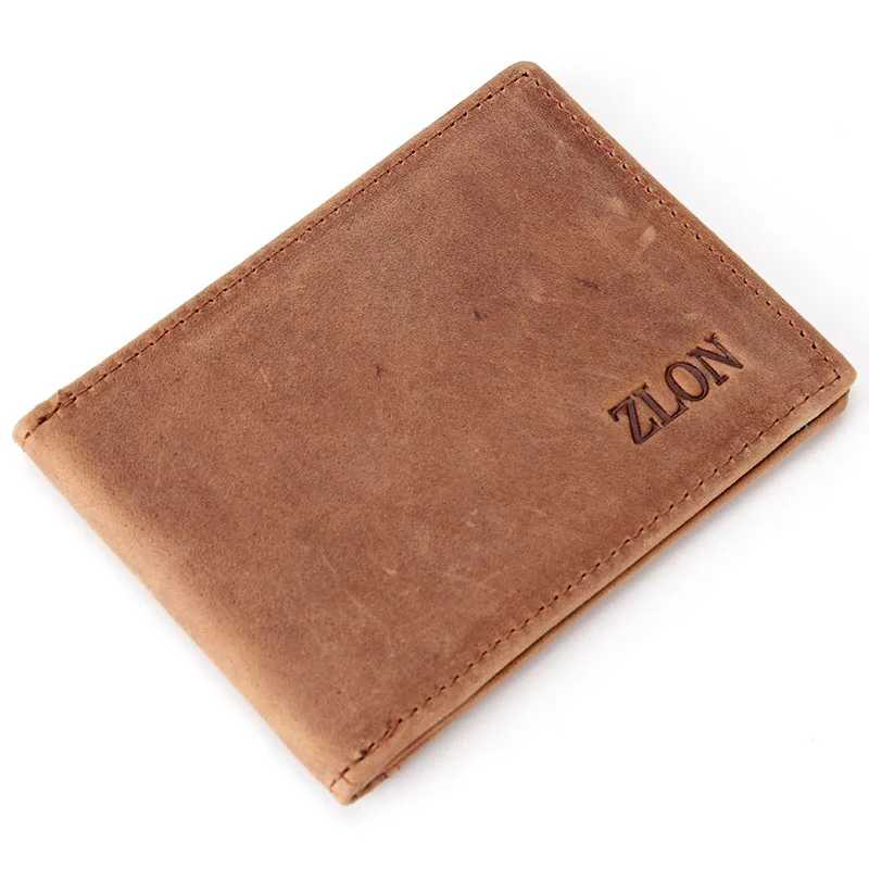 ZLON модный мужской чехол из натуральной кожи для банковских карт, визитницы, 3 водительских удостоверения, мужские бумажники для карт ts коричневого цвета K127