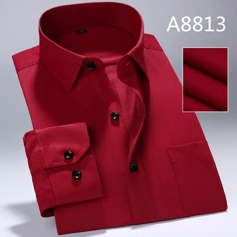 DAVYDAISY, высокое качество, мужские рубашки, деловые, джентльменские, твил, в полоску, формальная одежда, рубашки, Мужская одежда, Camisas DS-137 - Цвет: A8813