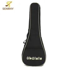 Senrhy 21″23″26″ Inches Padded Ukulele Bag Nylon Portable Guitar Bag Case Box Electric Bass Guitar Cover Backpack Musical Parts