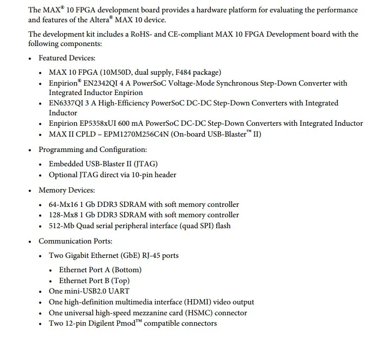 DK-DEV-10M50-A INFO