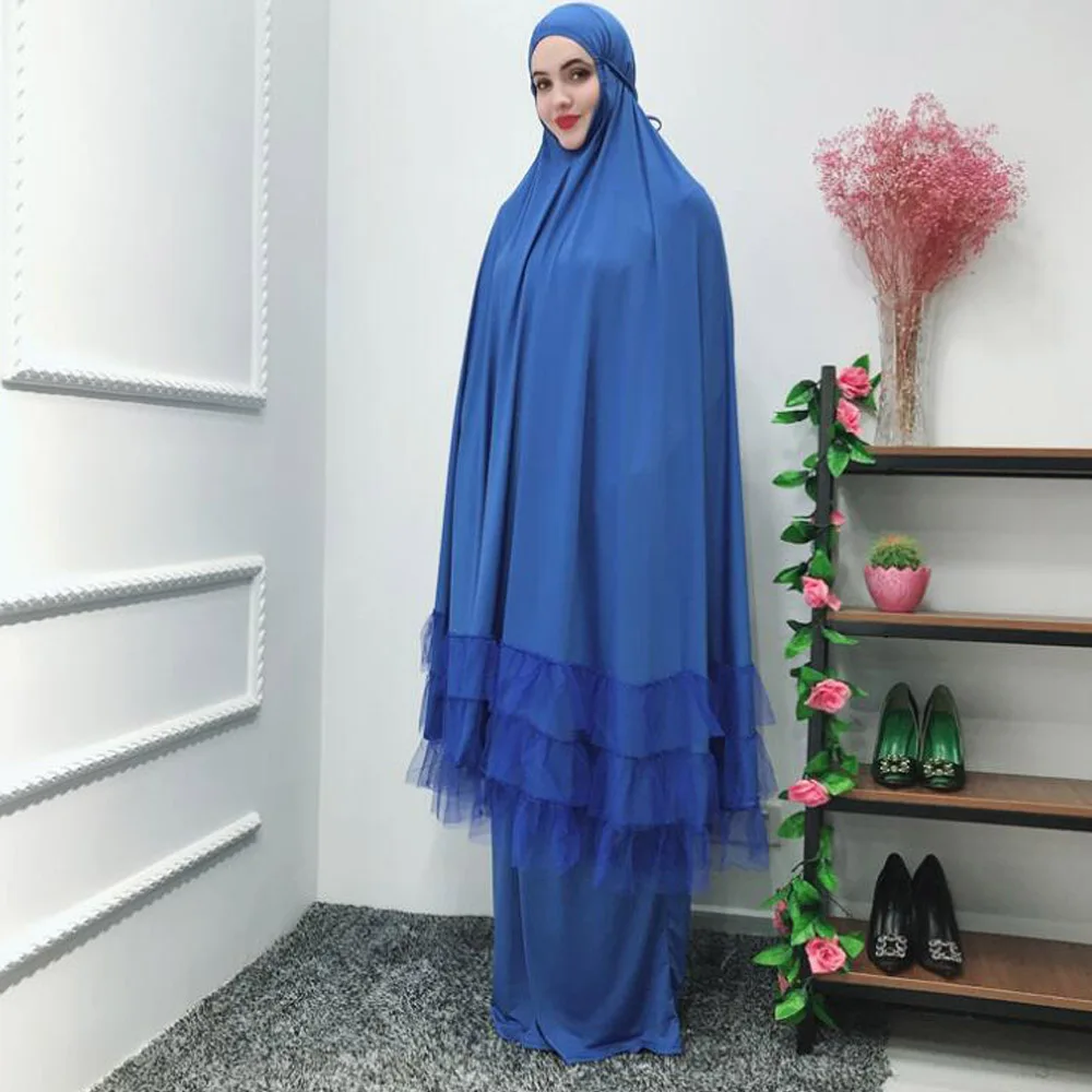 Рамадан Абаи Для женщин Jilbab платье мусульмане арабы кафтан Длинные Макси-платье мусульманская одежда для Дубай Костюмы халат