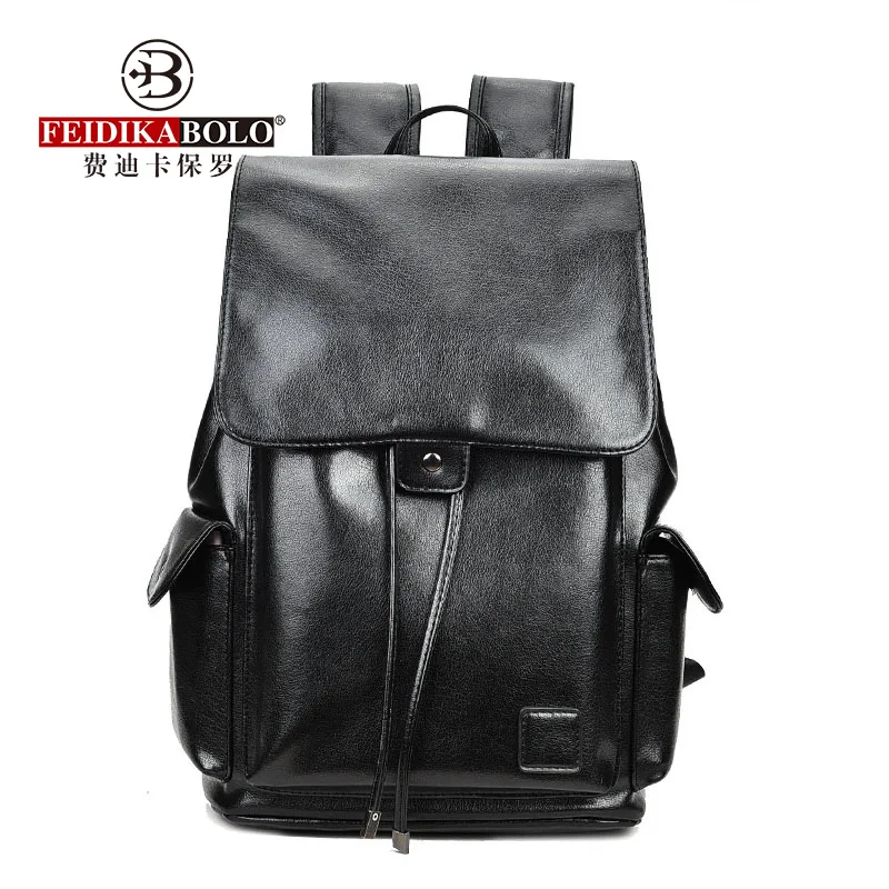 

FEIDIKABOLO Retro Pumping Men's Shoulder Bag New Fashion Large-Capacity Travel Backpack Personality Computer College Wind Bag