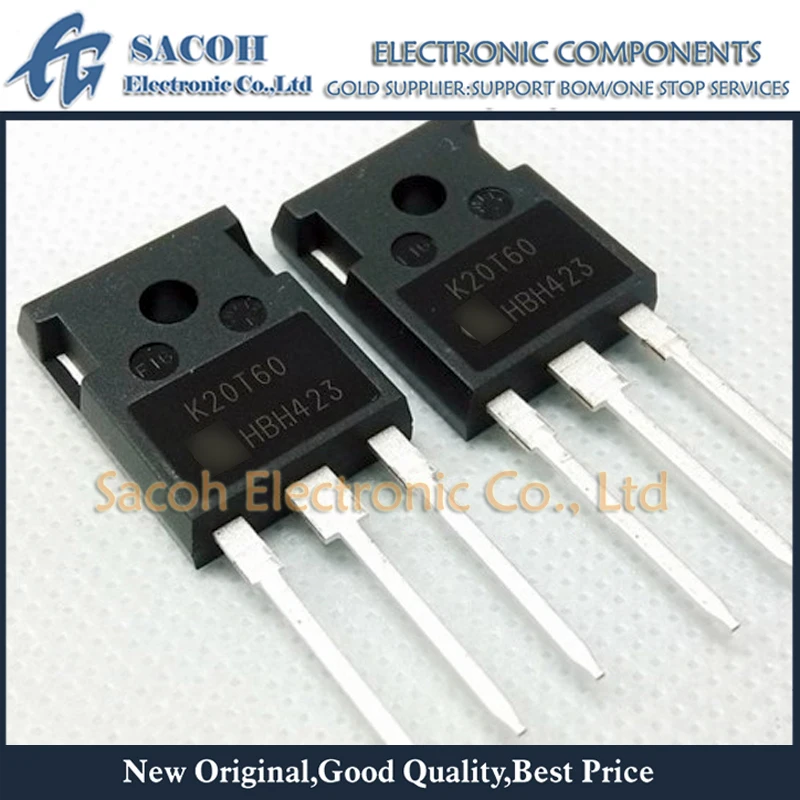 Новый оригинальный 10 шт./лот IKW20N60T K20T60 или SKW20N60 K20N60 20N60 TO-247 20A 600V транзистор питания