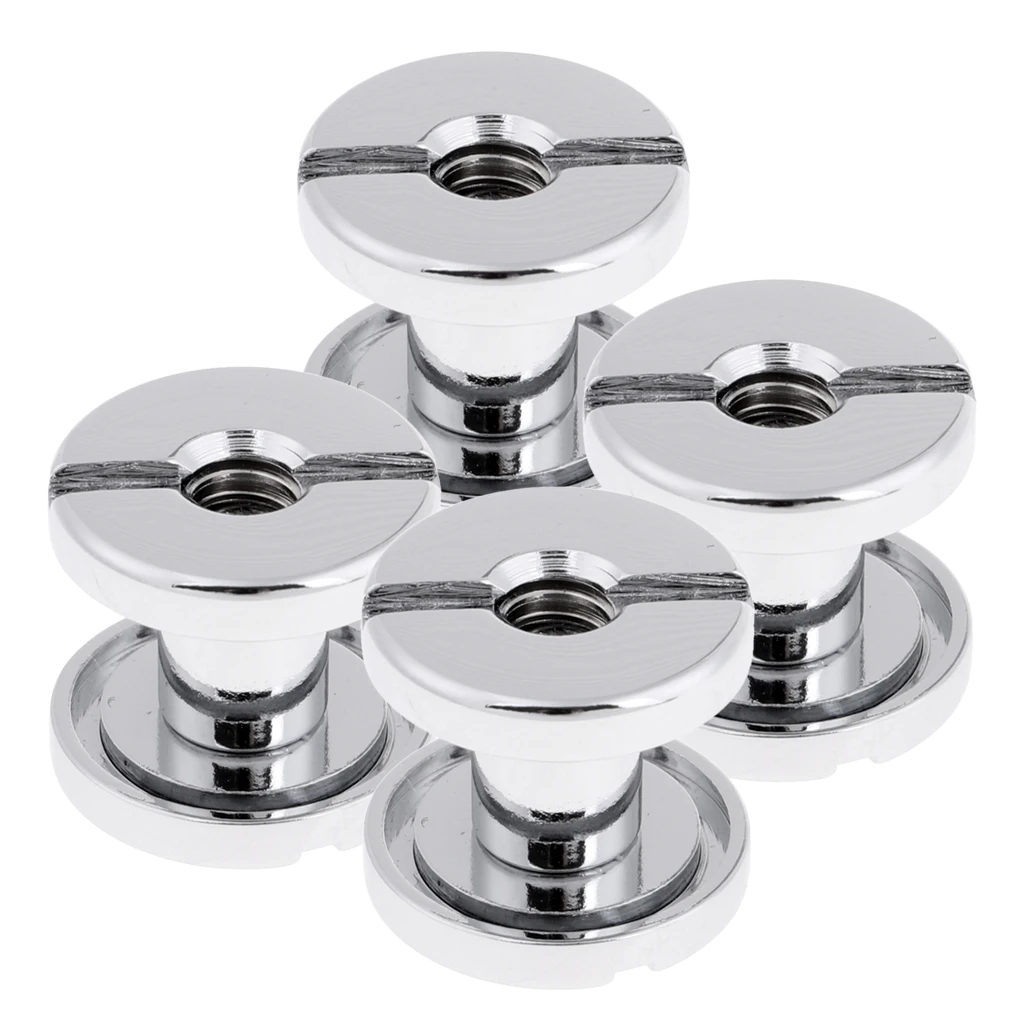 4Pcs 1.7cm Durable Tech Diving Book Screw Back Plate Pad for Underwater Scuba Diving BCD Equipment Bookscrews Replacement