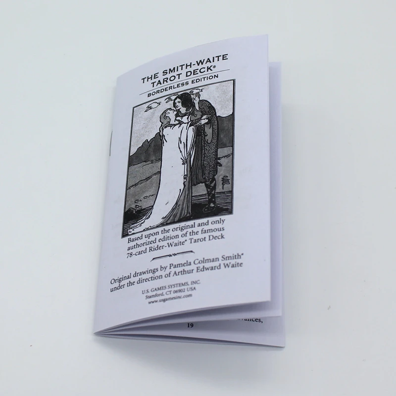 Полноценная английская версия Borderless Edition Smith Waite Tarot карточки игра с английской