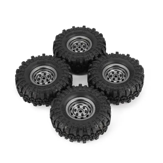 Special Price 4Pcs AX-4020 1.9 Inch 110mm Rubber Tires Tire with Metal Wheel Rim Set for 1/10 Traxxas TRX-4 SCX10 RC4 D90 RC Crawler Car Tire Special Price 4Pcs AX-4020 1.9 Inch 110mm Rubber Tires Tire with Metal Wheel Rim Set for 1/10 Traxxas TRX-4 SCX10 RC4 D90 RC Crawler Car Tire
