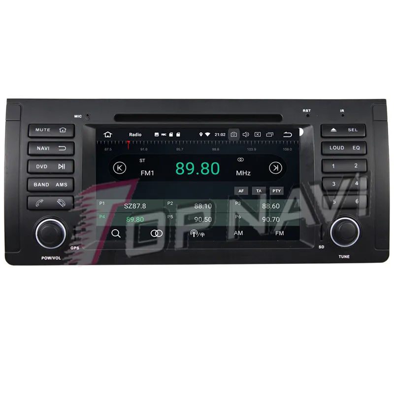 Topnavi Octa Core Android 9 0 Автомобильный GPS навигатор для BMW M5 E39 (1995 2003) X5 E53 (2000 2007) DVD