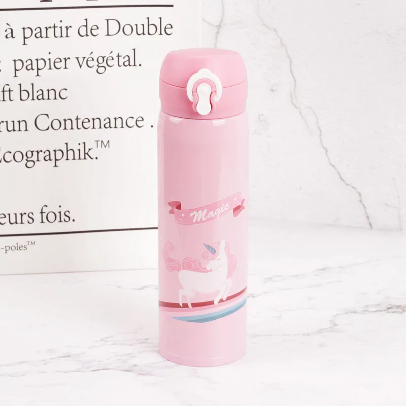 Cute Cartoon Unicorn Vacuum Flasks Thermos Stainless Steel Thermocup Travel Thermal Bottle Coffee Cup Insulated Water Bottles20